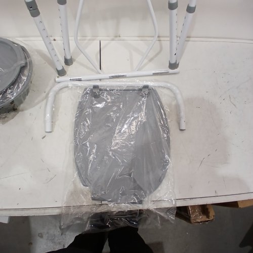 MEDLINE 3-IN-1 STEEL BEDSIDE COMMODE, ELONGATED SEAT, FOLDING FRAME (MODEL# G1-200LX1) image 3