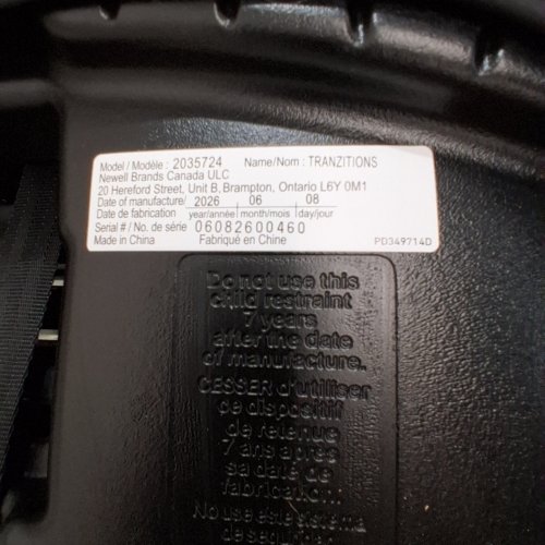 GRACO TRANZITIONS 3-IN-1 HARNESS BOOSTER SEAT - 22-100LBS - PROOF BLACK (MODEL: 2035724) image 3