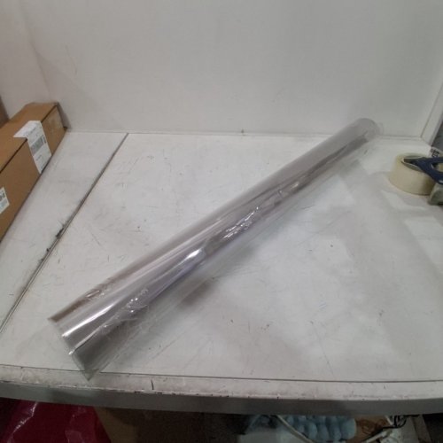 THICK PLASTIC FLEXIBLE TABLE COVER PROTECTOR - 35" X 45"- CLEAR image 2