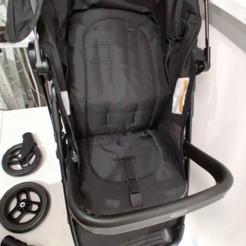 GRACO NIMBLELITE BRODY FOLDING STROLLER - 50LBS CAPACITY - GOTHAM/BLACK (MODEL: 2142927) image 4