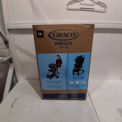GRACO NIMBLELITE BRODY FOLDING STROLLER - 50LBS CAPACITY - GOTHAM/BLACK (MODEL: 2142927) image 5