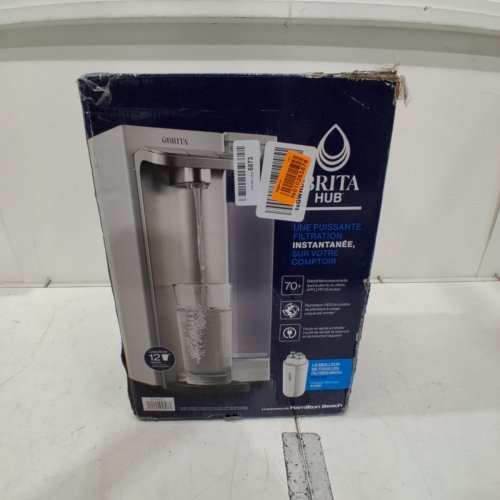 BRITA HUB 12-CUP INSTANT POWERFUL COUNTERTOP FILTRATION SYSTEM - FILTERS UP TO 120GAL OF WATER - SILVER (MODEL: 87340C) image 6
