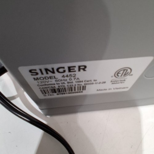 SINGER 4452 HEAVY DUTY SEWING MACHINE, GREY image 8