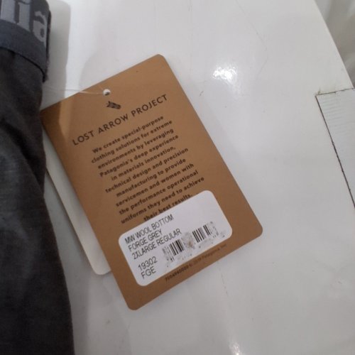 MEN'S PATAGONIA WOOL THERMAL LONG JOHNS - 2XL - FORGE GREY (ITEM: 19302) image 3