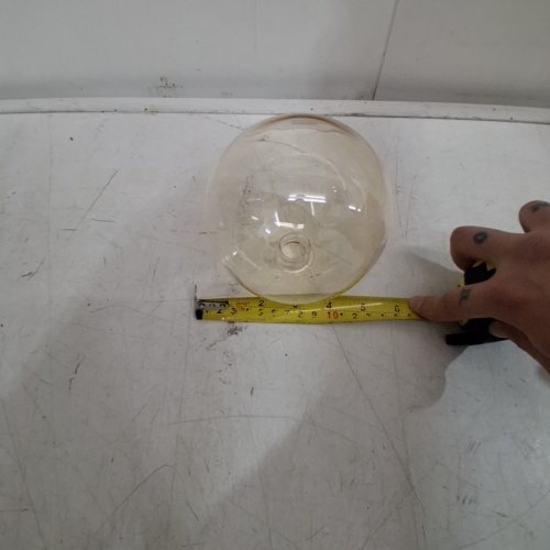 GLASS GLOBE LAMP SHADE REPLACEMENT - 6" - AMBER TINT image 3
