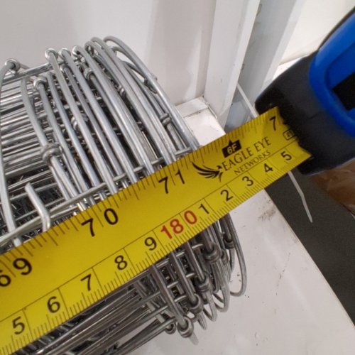 GALVANIZED ZINC COATED FIELD FENCE WIRE ROLL - 100FT X 72" - SILVER image 3