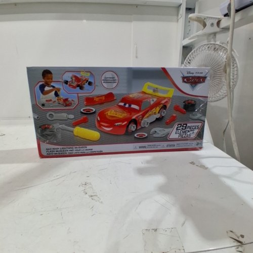 29PC DISNEY PIXAR CARS LIGHTNING MCQUEEN PIT STOP PLAYSET - RED image 3