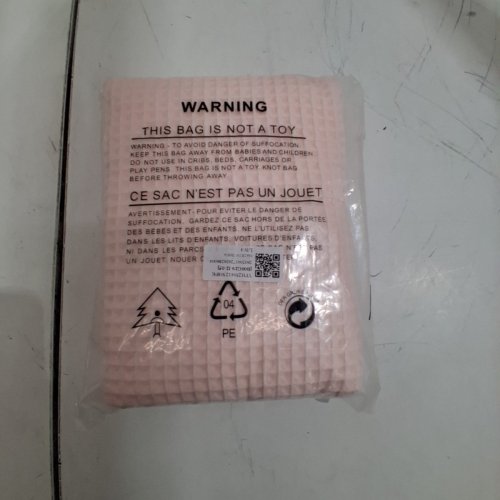 QUICK DRYING WAFFLE-TEXTURE TOWEL - 28" X 42" - LIGHT PINK image 2