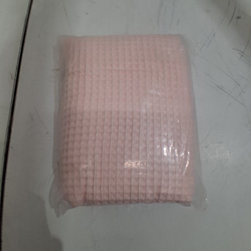 QUICK DRYING WAFFLE-TEXTURE TOWEL - 28" X 42" - LIGHT PINK image 3