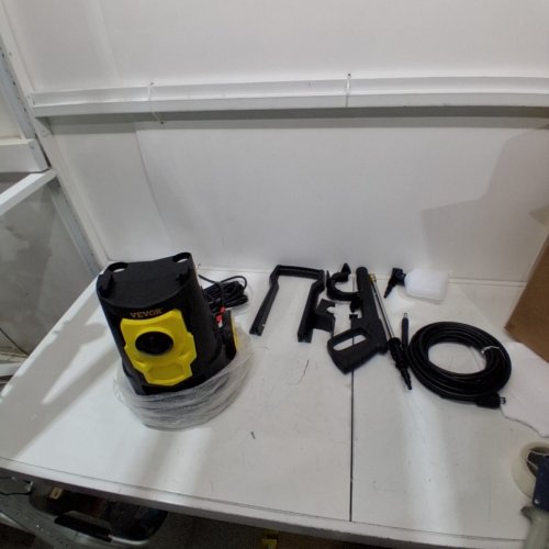 ELECTRIC PRESSURE WASHER WITH 5 QUICK CONNECT NOZZLES & FOAM CANNON - 2000 PSI MAX - 1.76 GPM - 1500W - 30FT HOSE - YELLOW AND BLACK (MODEL: HRT03S) image 3