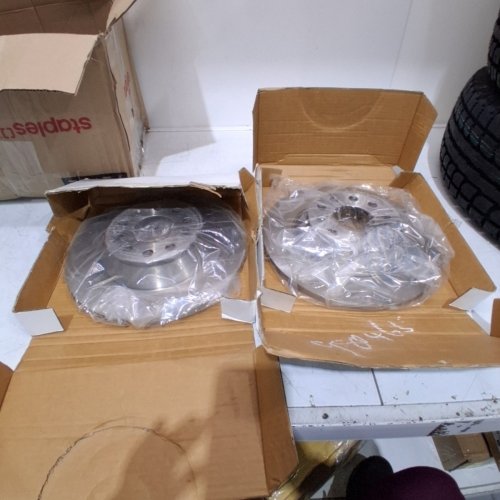2PC TRANSIT WAREHOUSE REAR DISC BRAKE ROTORS FOR 2005-2011 AUDI A6 (MODEL: 8-980465/CMX-D1108) image 3