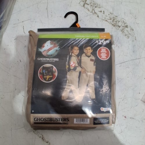 2PC TODDLER DISGUISE GHOSTBUSTERS COSTUME - SIZE 3T-4T - BEIGE/BLACK image 2