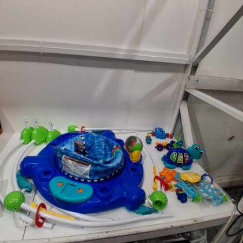 BABY EINSTEIN NEPTUNE'S OCEAN DISCOVERY JUMPER - ADJUSTABLE HEIGHT - MULTICOLOR (MODEL: 10455-ES) image 3