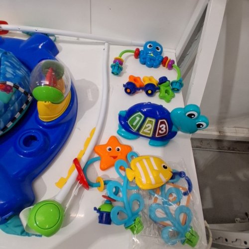 BABY EINSTEIN NEPTUNE'S OCEAN DISCOVERY JUMPER - ADJUSTABLE HEIGHT - MULTICOLOR (MODEL: 10455-ES) image 6