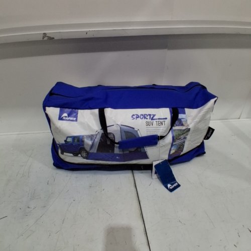 NAPIER SPORTZ SUV TENT WITH FULL RAINLFY AND AWNING - 9FT X 9FT - GREY/BLUE (MODEL: 82000) image 4