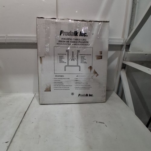 PRODALK FOLDING TABLE LEGS - 29" X 24" - BLACK image 4
