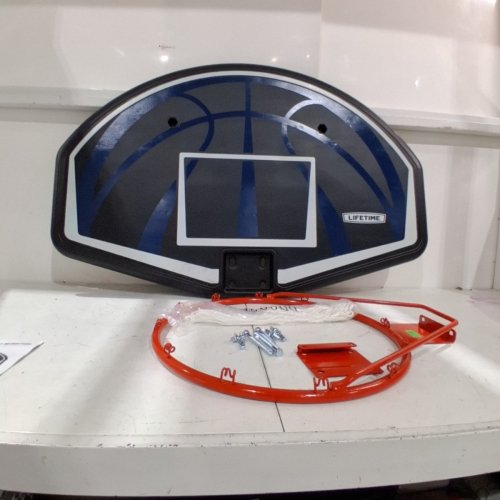 LIFETIME BASKETBALL BACKBOARD AND RIM ASSEMBLY - 44" - BLACK/BLUE (MODEL: 90065) image 3
