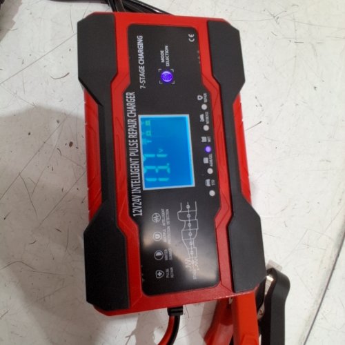 NEXPEAK NC201 7-STAGE INTELLIGENT PULSE REPAIR VEHICLE CHARGER - 10AMP 12V10A-24V5A - RED (MODEL: RJ-C121001A) image 2