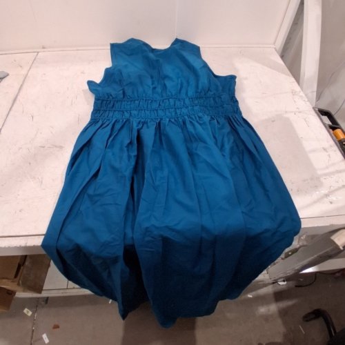 WOMEN'S GEORGE SMOCKED WAIST DRESS - EXTRA LARGE - BLUE (STYLE: GRS64098LD) image 2