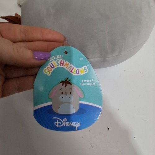 SQUISHMALLOWS DISNEY EEYORE PLUSH TOY - 8" - GREY image 4