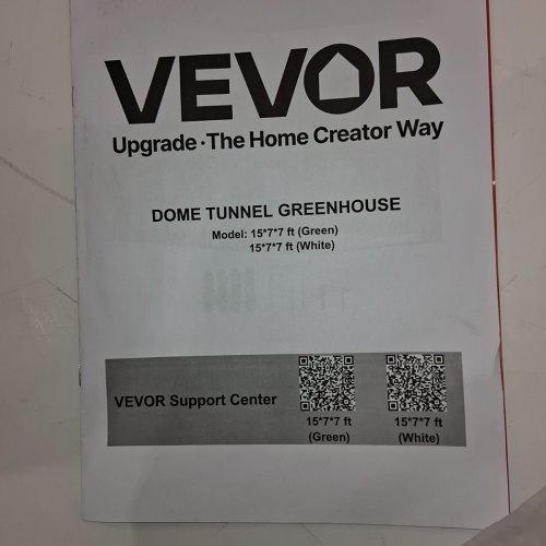 VEVOR DOME TUNNEL GREENHOUSE - 15FT X 7FT X 7FT - WHITE image 3