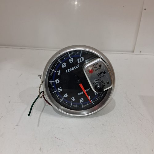 COBALT SERIES AUTOMOTIVE PEDESTAL TACHOMETER - 10,000 RPM - 5" - BLACK AND SILVER image 2