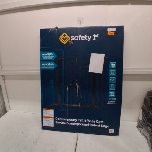 SAFETY 1ST CONTEMPORARY TALL & WIDE GATE WITH SECURETECH - 29"-47" X 36" - BLACK - (MODEL: GA176CBLKF2) image 2