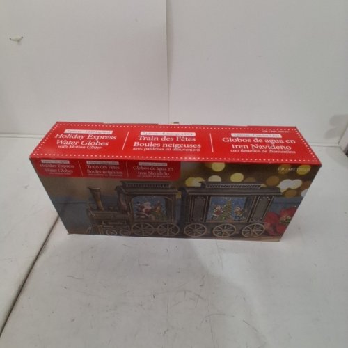 2PC HOLIDAY EXPRESS TRAIN WATER GLOBES WITH LED LIGHTS - 16" - BRASS (MODEL:1601431) image 4