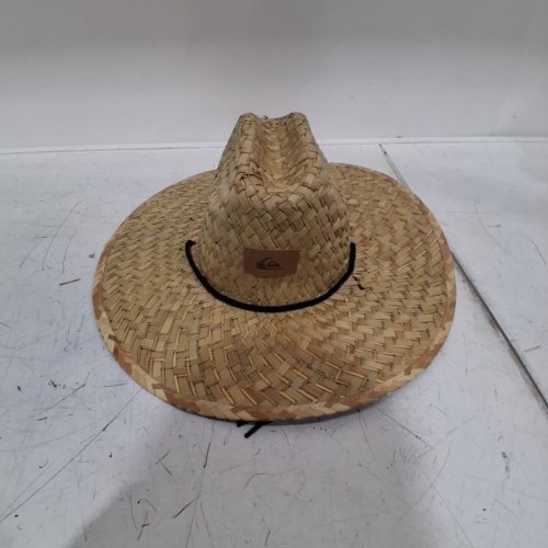 MEN'S QUIKSILVER WIDE BRIM OUTDOOR SUN PROTECTION LIFEGUARD STRAW SUN HAT - LG/XL - NATURAL (STYLE: QSM15HA153) image 2