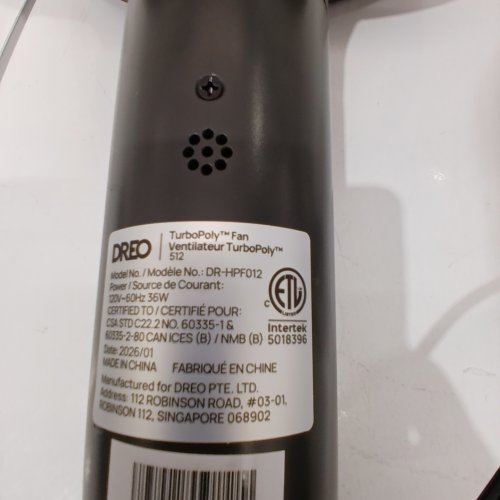 DREO 120° OSCILLATING STANDING FAN WITH 9 SPEEDS AND 4 MODES - 37"- 42" / 117SQ.FT COVERAGE - GREY/BRONZE (MODEL: DR-HPF012) image 4