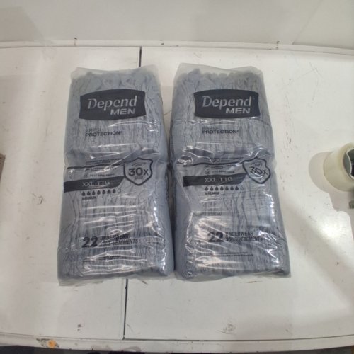 44PK MEN'S DEPENDS MAXIMUM ABSORBENCY DISPOSABLE UNDERWEAR - 2XL - GREY (MODEL:54204) image 2