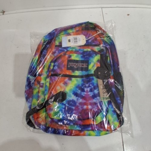 JANSPORT BIG STUDENT BACKPACK - 34 L - RED / MULTI HIPPIE DAYS image 2