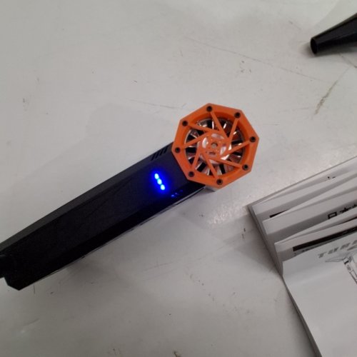 HANDHELD TURBO FAN - 24W 4000 MAH - BLACK / ORANGE image 2