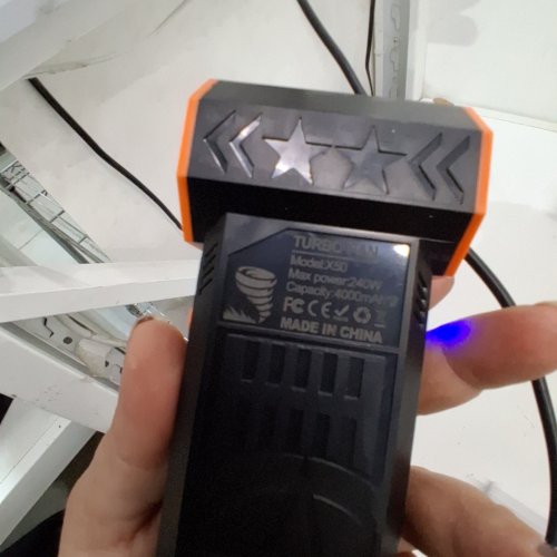 HANDHELD TURBO FAN - 24W 4000 MAH - BLACK / ORANGE image 3