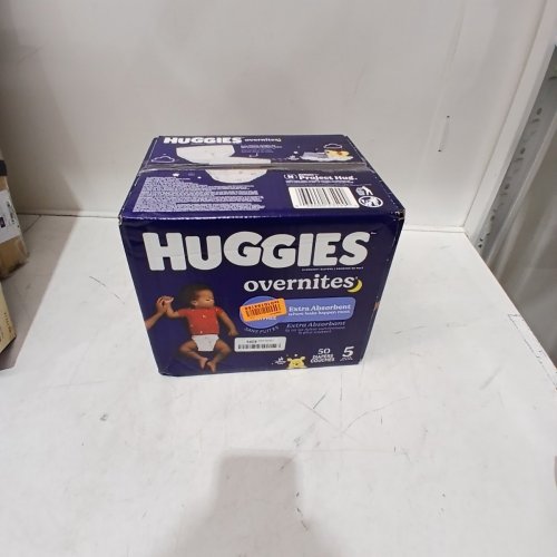 50PK HUGGIES OVERNITES NIGHT-TIME BABY DIAPERS -SIZE 5 image 2