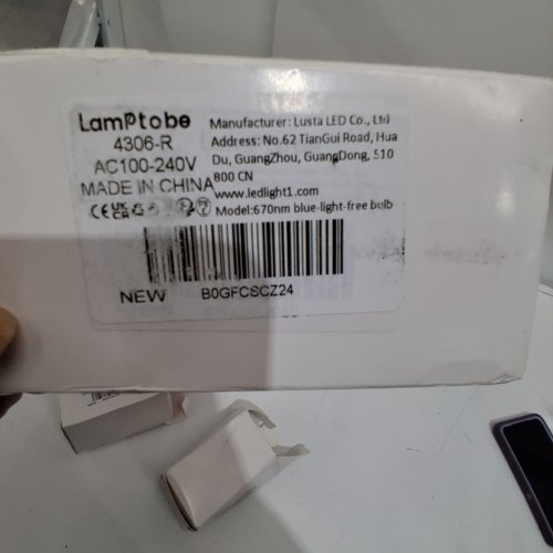 3 LAMPTOBE LED SLEEP LIGHT BULBS - A19 - E26 - 9W - RED image 2