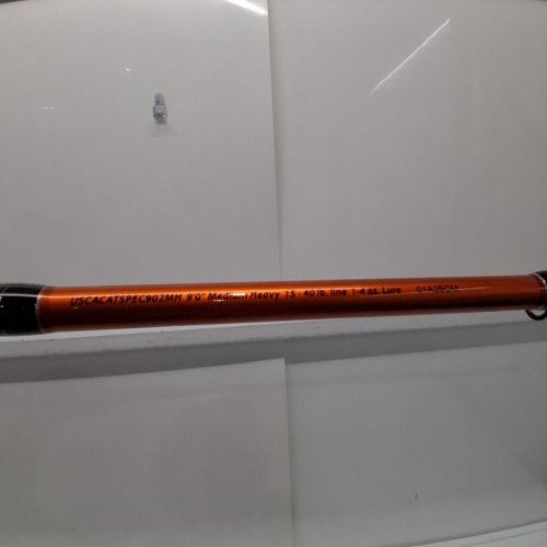 UGLY STIK CATFISH SPECIAL CASTING ROD - 9FT MEDIUM/HEAVY 15-40LBS 1-4OZ - BLACK/ORANGE - (MODEL: USCACATSPEC902MH) image 3
