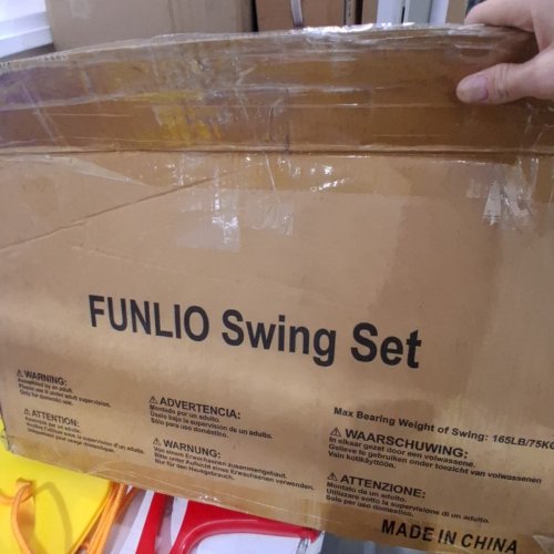 FUNLIO 3-IN-1 SWING SET FOR KIDS WITH TODDLER SAFETY HARNESS - 6M TO 10Y - YELLOW / BLUE / RED (MODEL: SWINGSET07A) image 5