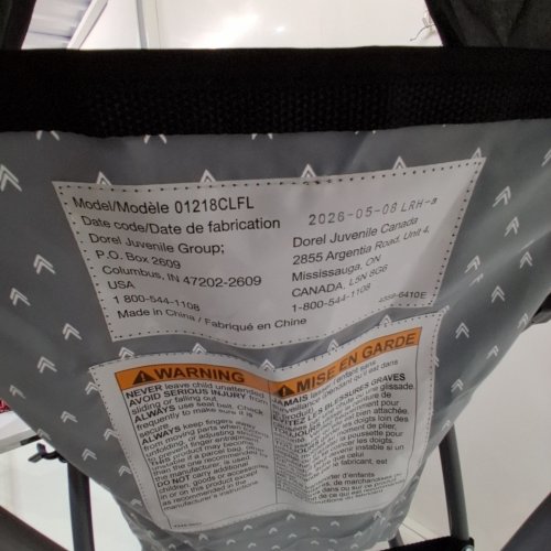 COSCO UMBRELLA STROLLER WITH CANOPY -40 LBS MAX - BLACK (MODEL: 01218CLFL) image 2