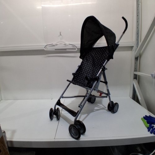 COSCO UMBRELLA STROLLER WITH CANOPY -40 LBS MAX - BLACK (MODEL: 01218CLFL) image 3