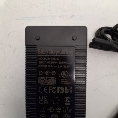 ELECTRIC BIKE BATTERY CHARGER - 54.6V 2 AMP - DC: 2.1/2.5MM -BLACK (MODEL: JY-546200) image 5