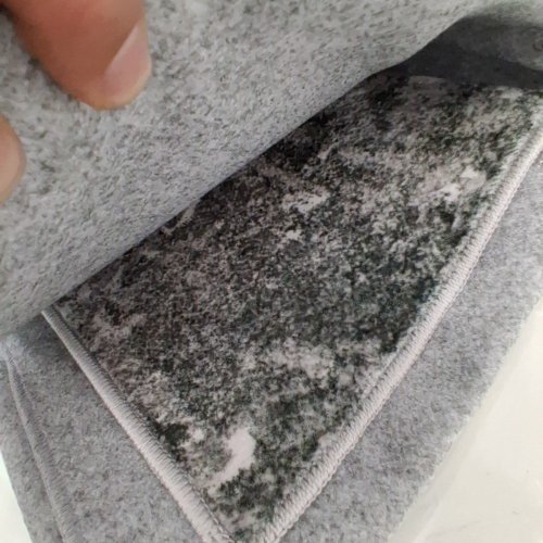 TORTANIA ABSTRACT MODERN AREA RUG - 10FT X 14FT, WASHABLE, NON SLIP - GREY/TAUPE image 4
