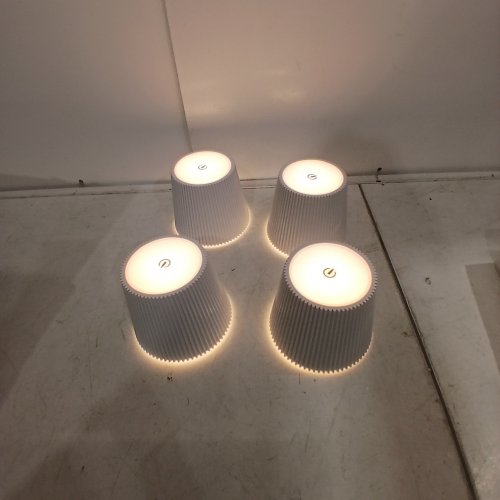 4PK LUTEC RECHARGEABLE BATTERY OPERATED DESK LAMP - 3000 K-6500 K - WHITE (MODEL: 8503301483) image 2