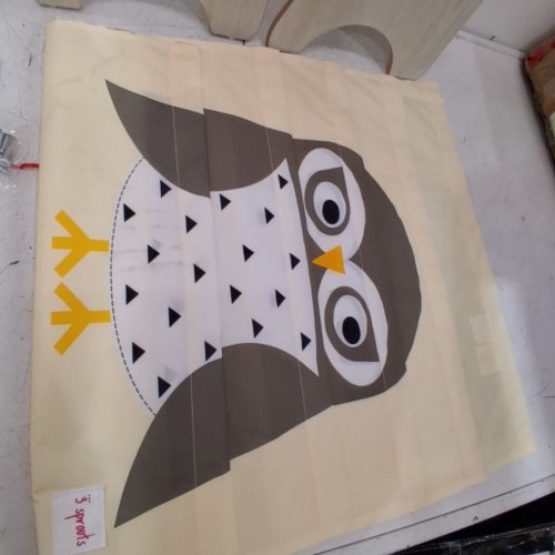 3 SPROUTS OWL BOOK RACK - 24.5"X24" - TAN/OWL DESIGN image 4