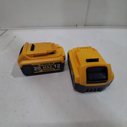 2PK KIGWOF 12AH REPLACEMENT BATTERY FOR DEWALT 20V - YELLOW/BLACK image 3