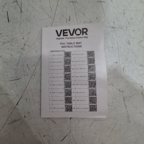 VEVOR WATERPROOF PVC TABLE PROTECTOR MAT - 30" X 60" - CLEAR image 2