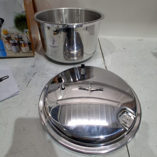BREERAINZ ALUMINUM PRESSURE COOKER - 12QT - SILVER image 4