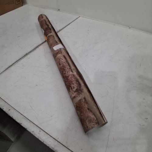 PREPASTED STICK ON BRICK WALL PAPER - APROX 23FT X 27" - BROWN\RED image 4