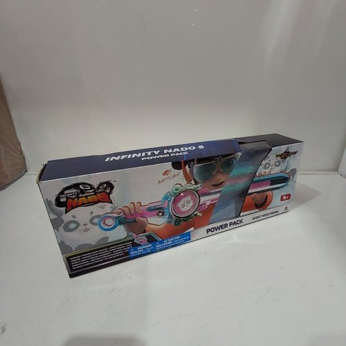 INFINITY NADO POWER PACK SPIRIT WIND SWORD LAUNCHER AND METAL NADO - PINK / BLUE image 2