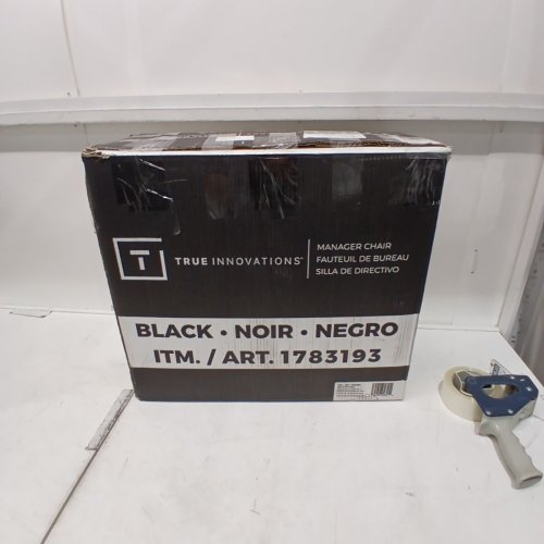 TRUE INNOVATIONS MID BACK MANAGERS OFFICE CHAIR - 275LB CAP - BLACK - (MODEL: 1783193) image 4